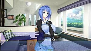 mahiru masturbates outdoors in garden riding big ass