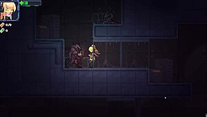 In Zetria's hentai game episode 3, a sci-fi blonde slut enjoys consensual encounters with alien monsters, featuring big tits and creampies.