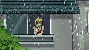 एरन ने अटैक ऑन टाइटन में गॉथिक मिकासा को जोरदार चोदा