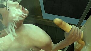 The sims animated deep throat scene