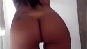 Big booty latina isabella slowly strips clothes in homemade video part one.