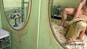 French blonde gets anal fucked by a friend while her boyfriend's away. What a sneaky deal!