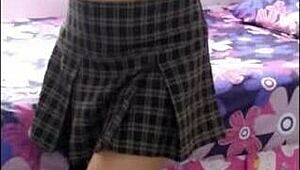 I Trained My Schoolgirl to Jerk Me Off Whenever I Steal Her Dirty Panties! She Knows It's Time to Stroke Me and Stays Silent! Hot Latina Teen!