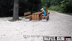 mofos - euro babe zazie skymm fucked hard in woods