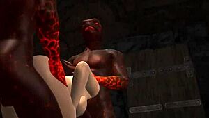 3d anime babe in group hentai cartoon adventure