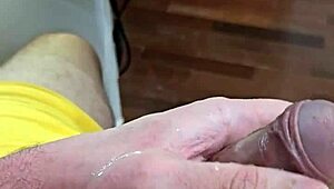 Brazilian Twink Cums Hard in Homemade Action.