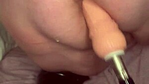 Ass Stretching 101: Amateur Brunette's First Time Homemade Anal With Machine