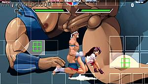 Joe Higashi Fucks Athena Asamiya In Missionary And Doggy With Creampie