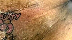 Detailed Tattoo Session With Lesbian Artists In Ebony Skin And Cute Teens