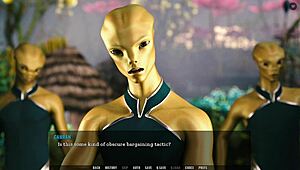 tales from unending void 11- alien chick fingers herself for my rod! 😜