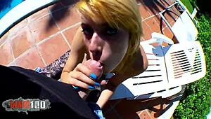 Ever seen a skinny 18+ Spanish cutie like Erika Sevilla in wild POV action?