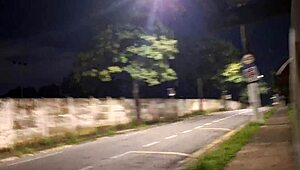 Risky street blowjob in public by bold USA stranger