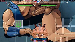 Joe Higashi Fucks Athena Asamiya In Missionary And Doggy With Creampie