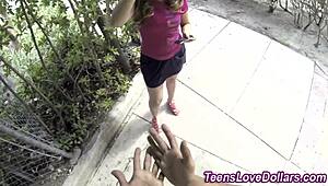 Teen engages in hardcore bathroom fucking