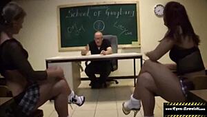 Hey, ever seen a wild gangbang at school with young students? 😲