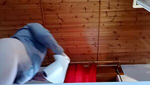 Your stunning Nicoletta pisses on your face for over ten minutes. Ready to drink it all?