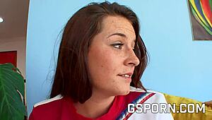 Redhead teen Talia Palmer gets fucked rough! 🔥