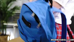 Stepsis Emma Starletto and Lily Larimar Spanked by Stepmom Sarah Vandella in Classroom