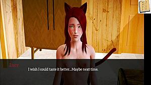 Teen Girl In Hentai Game Sucks Cock And Gets Ass Fucked With Small Tits!