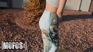 In the SHOWER, naughty babe PARIS AMOUR SUCKS SCOTT NAILS' MONSTER COCK and gets a LOAD of JIZZ.