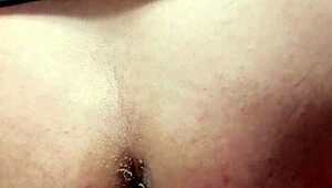 Guy enjoys dildo anal play with his ass