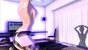 Gigantic Girl Assfucks Mini Alien Monster Cock