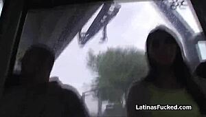 Ever tried a quickie in a cable car with a hot Italian babe? Spicy big tit action awaits!