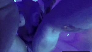 Blonde Wrestler Uses Double Toys On Pussy And Ass