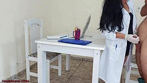 Doutora Jennyfer Fixes Erection Issue During Exam