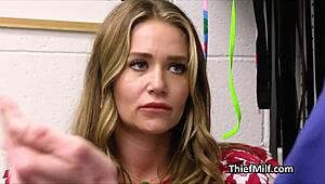 Milf Suspect Moans Loud Riding Officer’s Dick at Work! Can She Handle This Hardcore Office Action?