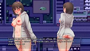 girl hides in men's bathroom for night stroll part 2