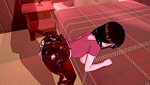 3d hentai big ass big tits sex with squirting and creampie