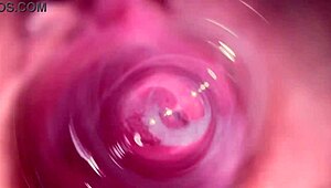 look at that camera deep in mia's creamy pussy