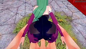 I Love Watching Morrigan Get Fucked Hard on Halloween in Sheer Outfit by Fantasyking3