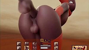 i feel so intense fucking this brunette anally in the hentai game, it's emotional