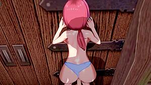 3d hentai big ass big tits sex with creampie and blowjob fantasy