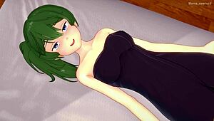 Ubel looks so hot wearing just a towel ready for steamy action.