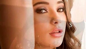 Hot Solo Masturbation Session with Tattooed Russian Babe Liya Silver Teasing in Lingerie