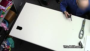 I Punish Housewife For Stealing Lingerie In Office.