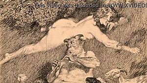 Vintage Animation with Classic Animal Themes in Retro Style