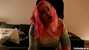 German Girlfriend Takes Big Cock In Doggy Style Anal Sex