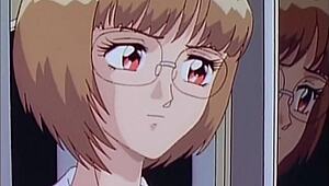 petite anime girl with glasses gets fisted hard