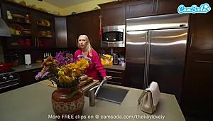 oh babe, watch this sexy blonde take that huge bbc deep and hard!