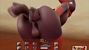 i feel so intense fucking this brunette anally in the hentai game, it's emotional