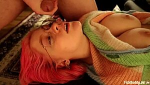 German Girlfriend Takes Big Cock In Doggy Style Anal Sex