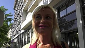 Man, this blonde milf got fucked hard in a car and outdoor, ya know!