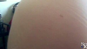 1966 French Amateur in Black Satin Shorty, Blowjob and Doggy POV, Hot!