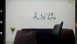 Hey, check out this slim girl with big tits using dildo on webcam!