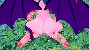 I Love Watching Morrigan Get Fucked Hard on Halloween in Sheer Outfit by Fantasyking3