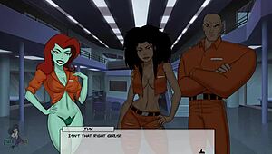 in the dc comics series something unlimited part 35, hello ivy encounters monsters in the prison